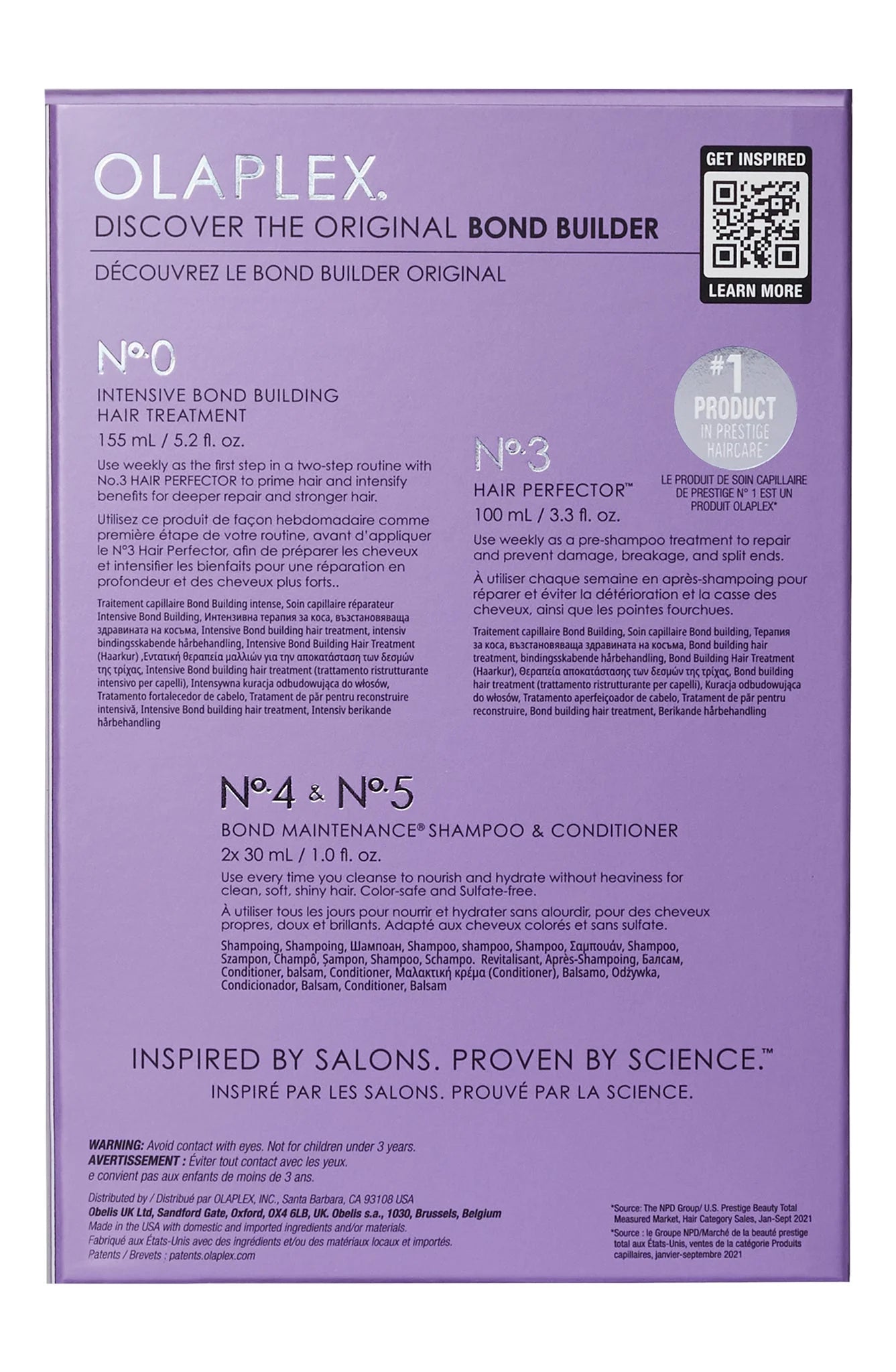 Olaplex Best of the Bond Builders Set - Limited Edition (N°.0, N°.3, N°.4, N°.5)