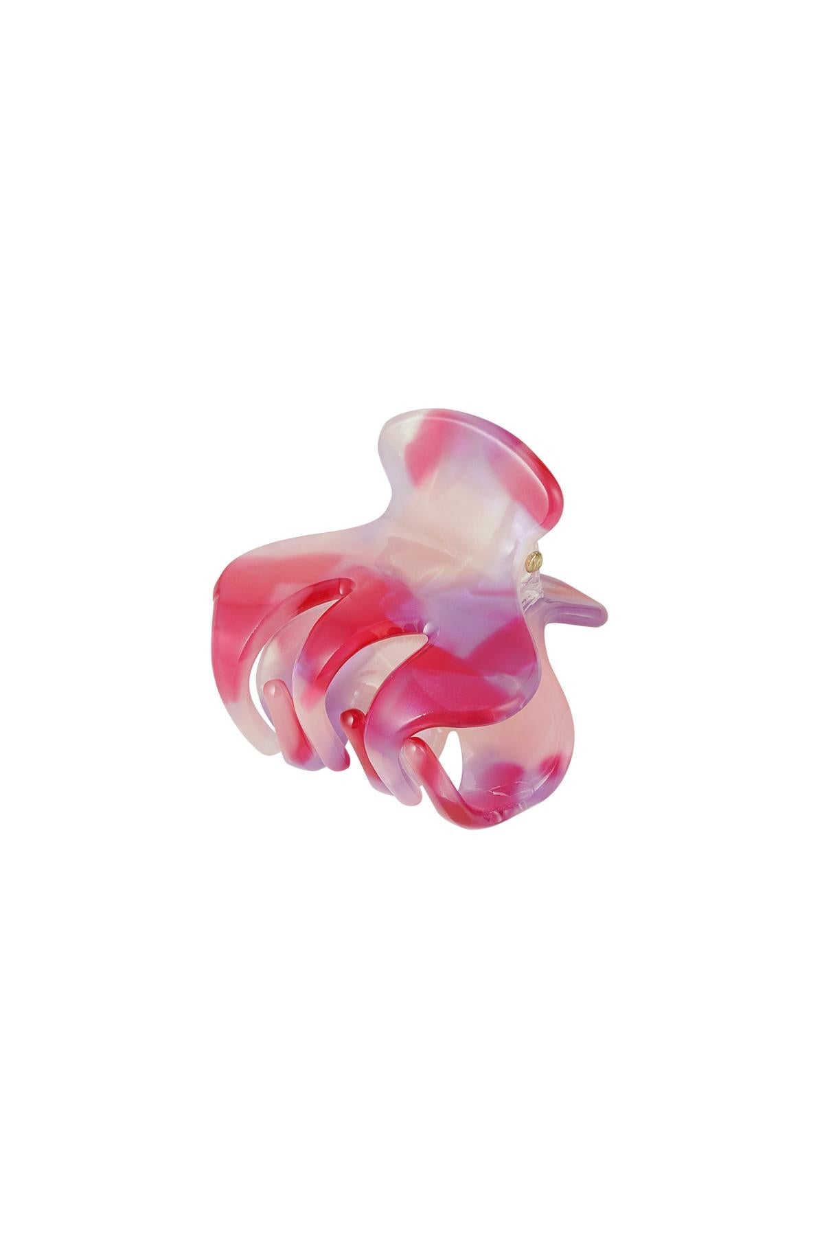 Sooo Cute! Hairclip Paris Marble Twin Roze - Small