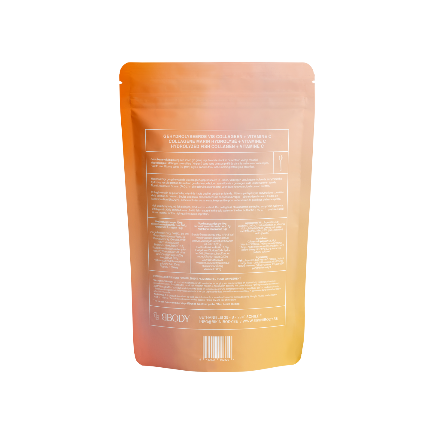 BBody Collageen + Vitamine C - 300 g